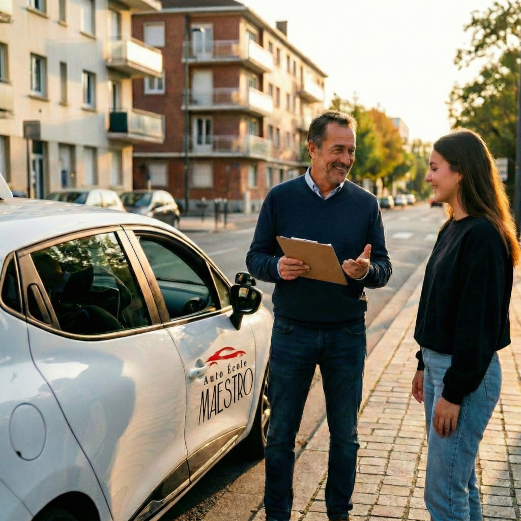 Voiture d'auto-école Auto École Maestro
